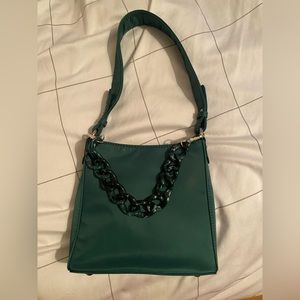 HVISK emerald green shoulder bag